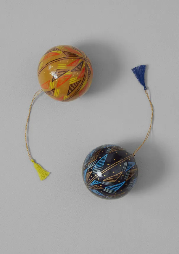 New Harp Hand Painted Bauble Christmas Decorations