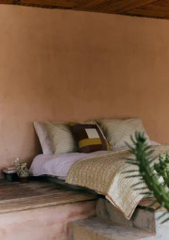 Harvest Block Print Cotton Quilt Textiles|Blankets & Throws