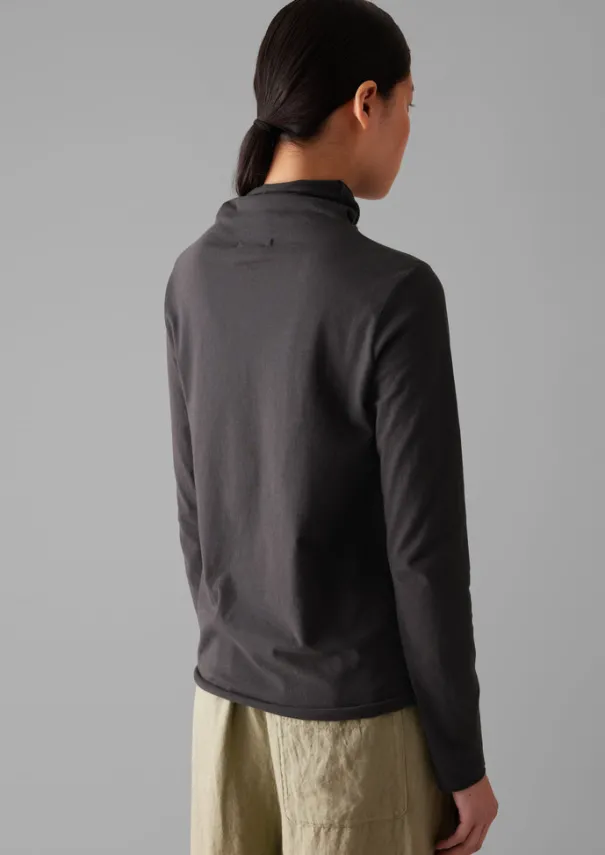 Clearance High Neck Soft Cotton Tee Women Jersey|Loungewear