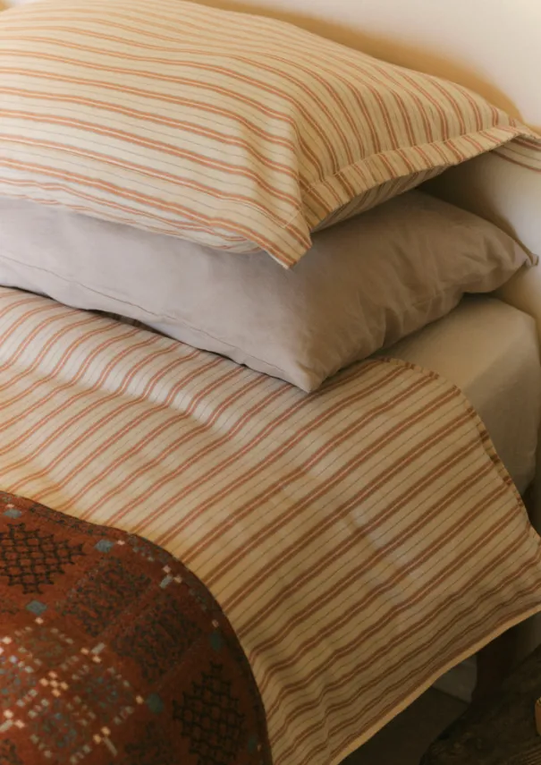 Hot Ines Flannel Stripe Cotton Duvet Cover Textiles|Bed Linen