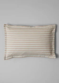 New Ines Flannel Stripe Cotton Oxford Pillowcase Set Textiles|Bed Linen