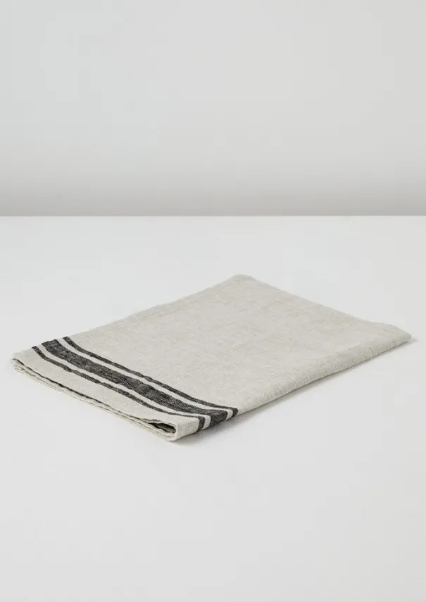 Clearance Irregular Stripe Linen Tea Towel Aprons & Tea Towels