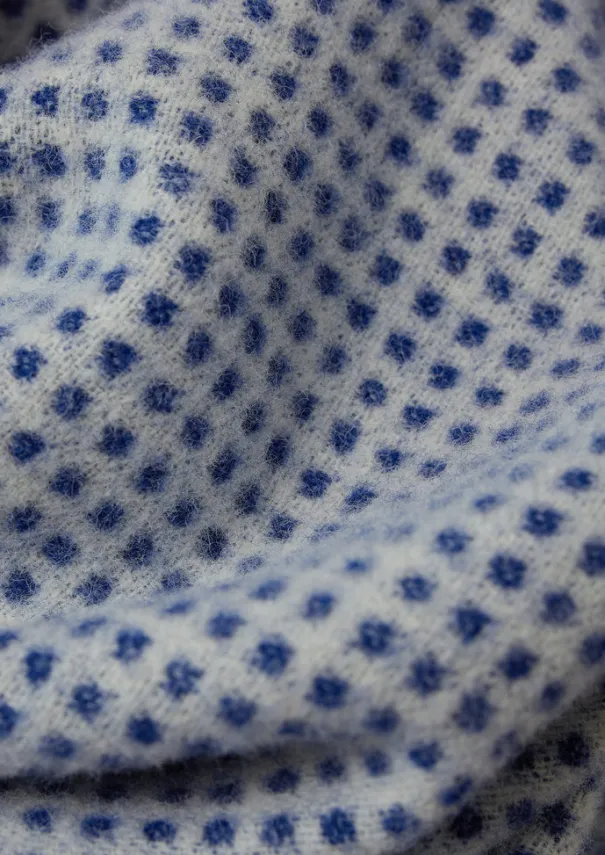 Online Jacquard Dot Wool Blanket Textiles|Blankets & Throws