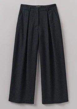 Sale Jude Check Wool Trousers Women Trousers
