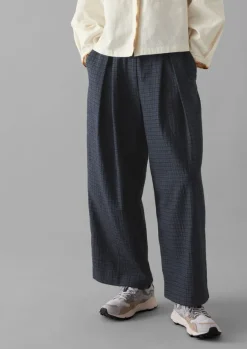 Sale Jude Check Wool Trousers Women Trousers