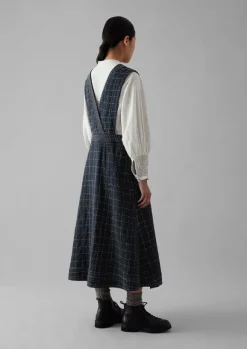 Outlet Kantha Stitched Wrap Pinafore Dress Women Dresses