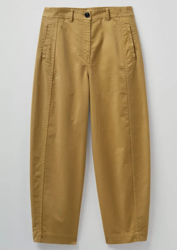 Online Kathe Flat Front Cotton Twill Trousers Women Trousers