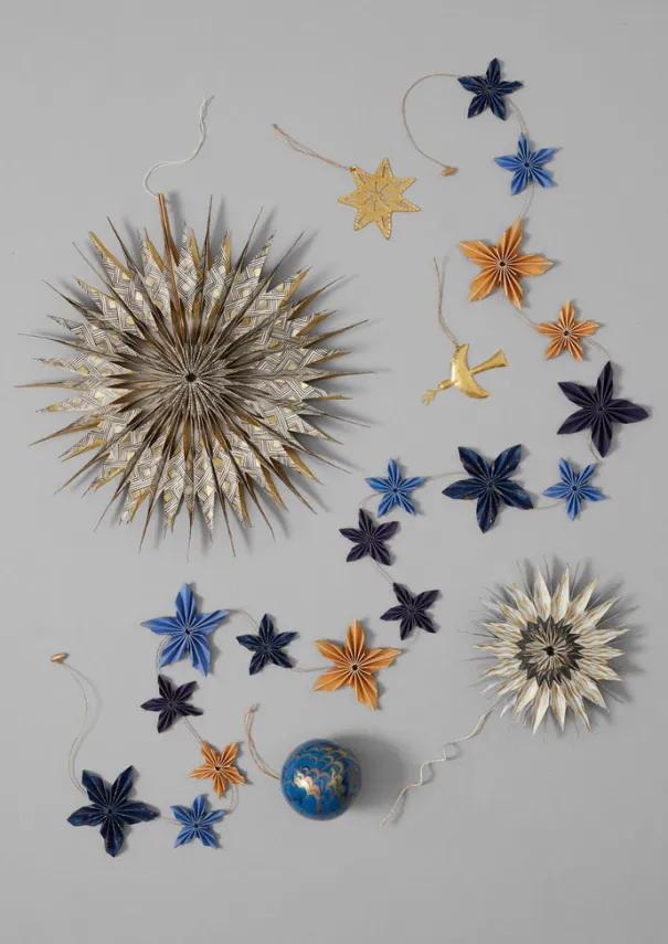 Outlet Large Hanging Lokta Paper Star Christmas Decorations