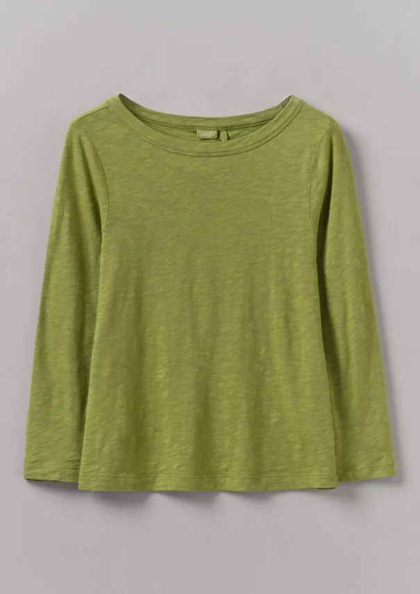 Online Lia Garment Dyed Boat Neck Tee Women Jersey|Tops & Tees