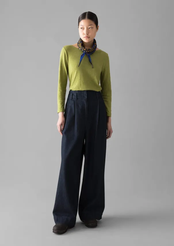 Online Lia Garment Dyed Boat Neck Tee Women Jersey|Tops & Tees