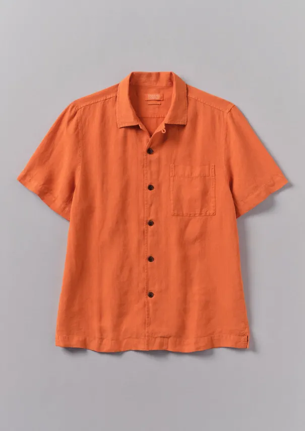 Sale Linen Short Sleeve Shirt Linen|Shirts