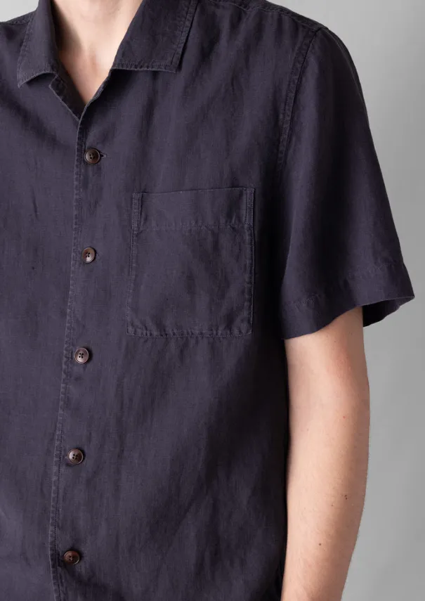 Linen Short Sleeve Shirt Linen|Shirts
