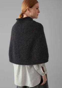 Online Lofty Alpaca Blend Knitted Poncho Women Hats, Scarves & Gloves|Knitwear