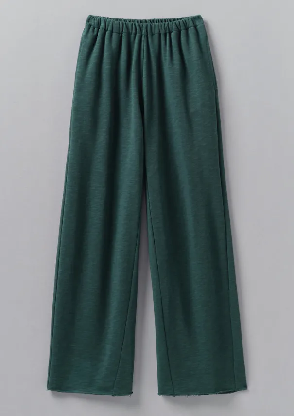 New Loopback Jersey Wide Leg Trousers Women Jersey|Loungewear