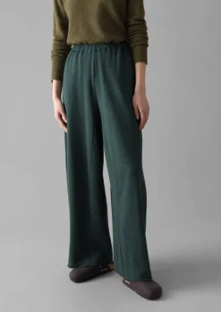 New Loopback Jersey Wide Leg Trousers Women Jersey|Loungewear