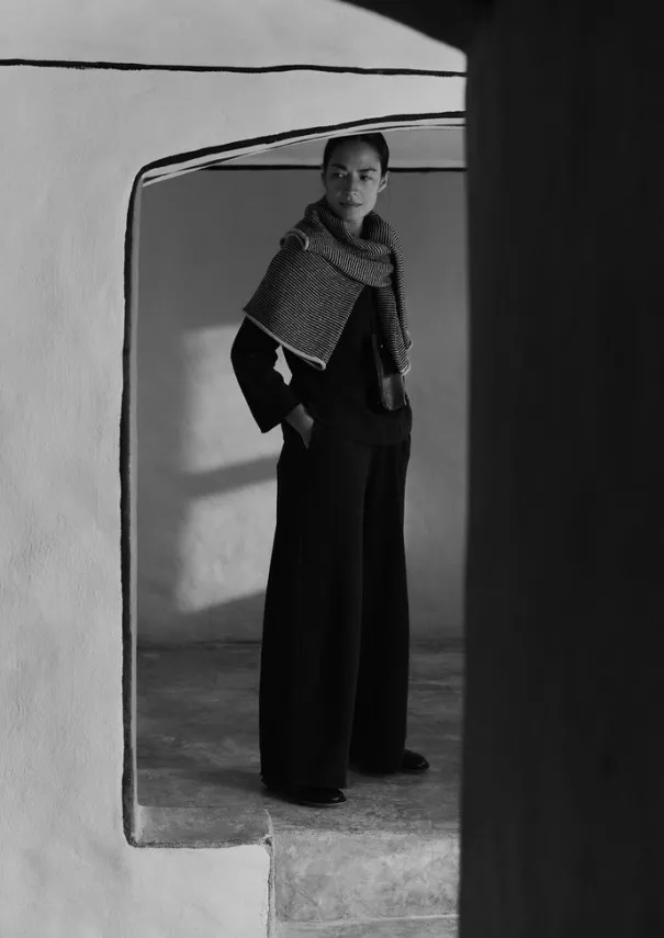 Loopback Jersey Wide Leg Trousers Women Jersey|Loungewear