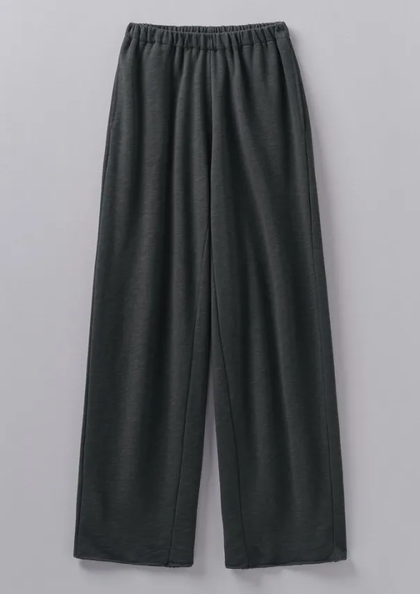 Loopback Jersey Wide Leg Trousers Women Jersey|Loungewear