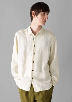 Online Loop Button Linen Shirt Linen|Shirts