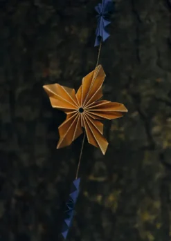 Hot Marbled Star Paper Garland Christmas Decorations