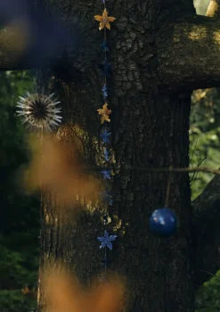 Hot Marbled Star Paper Garland Christmas Decorations