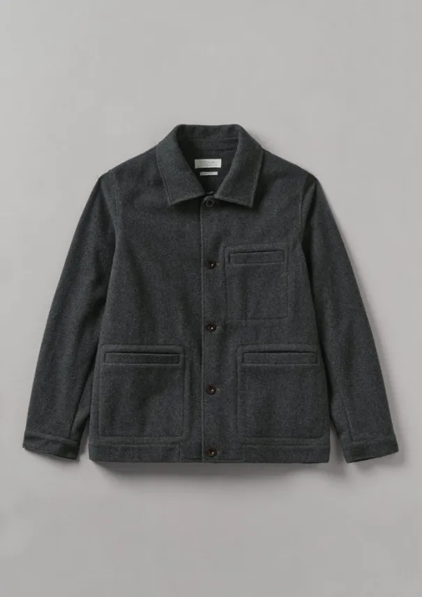 Outlet Melton Wool Blend Chore Jacket Workwear|Coats & Jackets