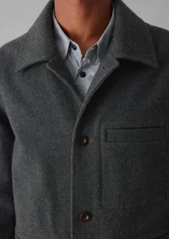 Outlet Melton Wool Blend Chore Jacket Workwear|Coats & Jackets