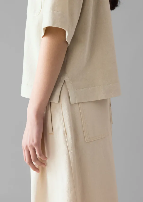 Clearance Mineral Dyed Cotton Boxy Tee Women Jersey|Tops & Tees
