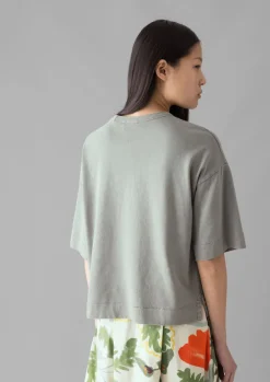 Online Mineral Dyed Cotton Boxy Tee Women Jersey|Tops & Tees