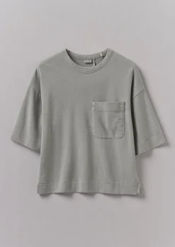 Online Mineral Dyed Cotton Boxy Tee Women Jersey|Tops & Tees