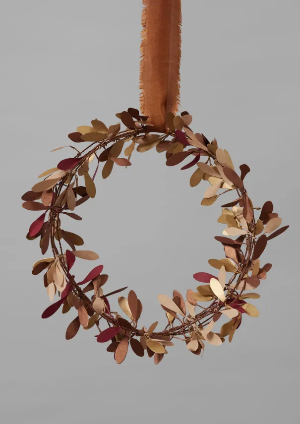 Outlet Mistletoe Paper Wreath Christmas Decorations