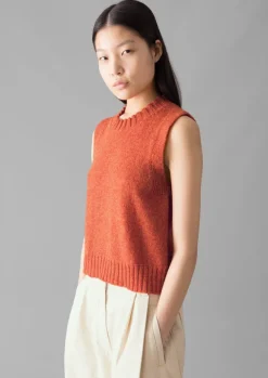 Discount Neat Mouline Wool Tank Women Knitwear