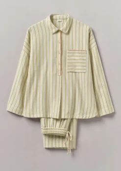 Clearance Nova Stripe Flannel Pyjamas Women Nightwear