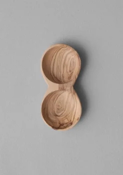 Sale Olive Wood Seasoning Pinch Pot Tableware