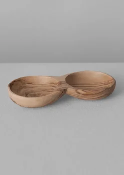 Sale Olive Wood Seasoning Pinch Pot Tableware