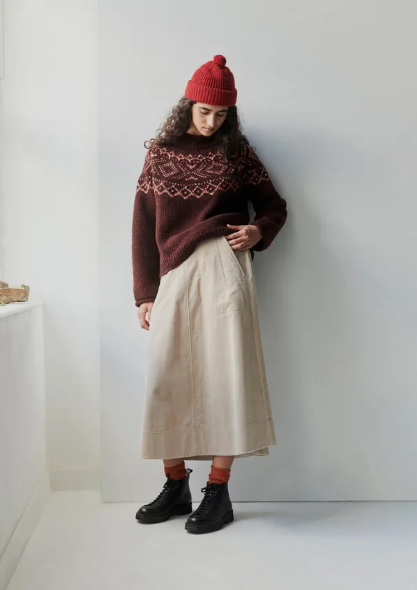 Online Organic Cord A Line Skirt Women Cord|Workwear