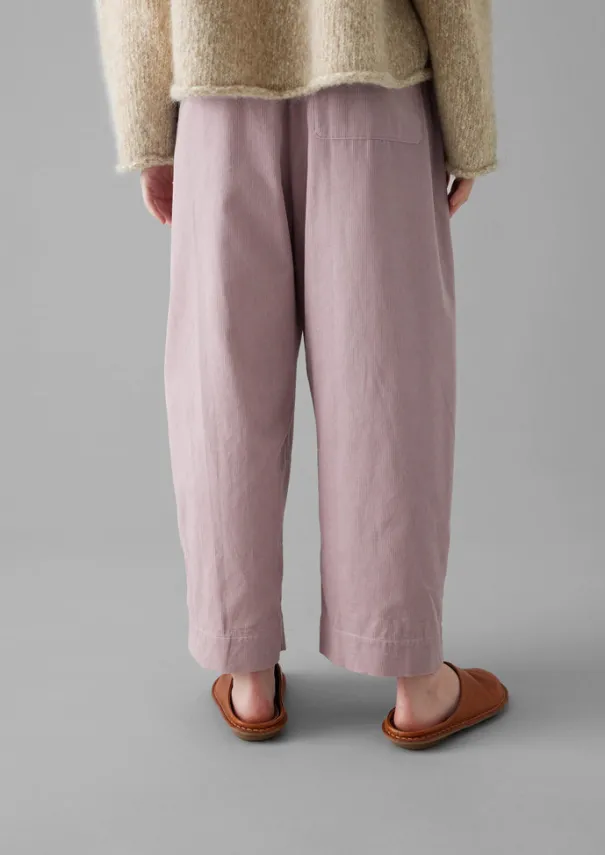 Online Organic Cord Barrel Leg Trousers Women Cord|Loungewear