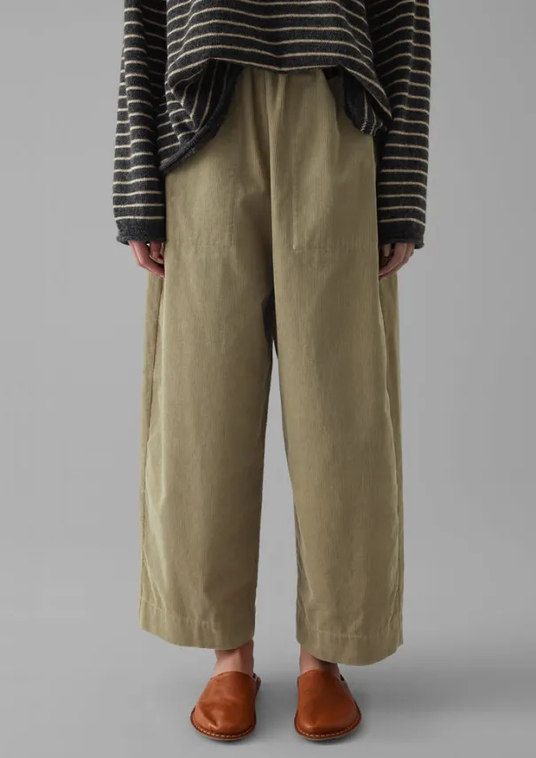 Hot Organic Cord Barrel Leg Trousers Women Cord|Loungewear