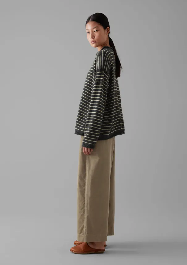 Hot Organic Cord Barrel Leg Trousers Women Cord|Loungewear