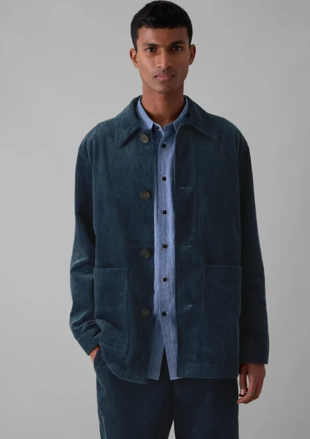 Discount Organic Cord Point Collar Jacket Cord|Coats & Jackets