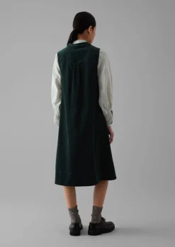 New Organic Cord Sleeveless Tunic Dress Women Cord|Dresses