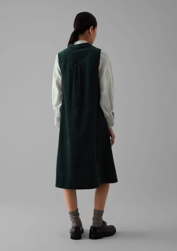 New Organic Cord Sleeveless Tunic Dress Women Cord|Dresses
