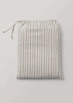Sale Organic Cotton Pyjama Stripe Shower Curtain Bathroom