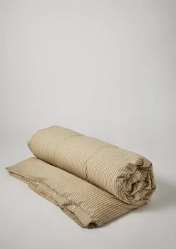 Best Organic Cotton Ticking Stripe Duvet Cover Textiles|Bed Linen