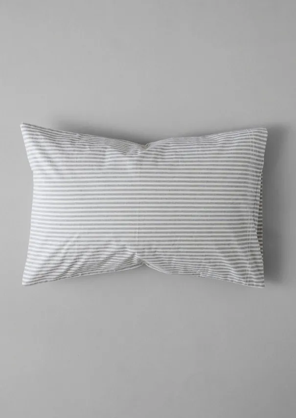 New Organic Cotton Ticking Stripe Housewife Pillowcase Textiles|Bed Linen