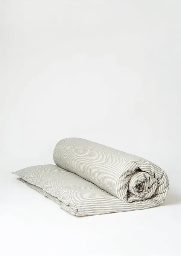 Clearance Organic Cotton Ticking Stripe Duvet Cover Textiles|Bed Linen
