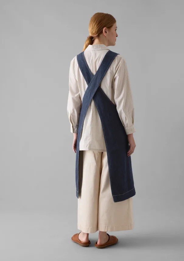 New Organic Denim Cross Back Apron Outdoor|Aprons & Tea Towels