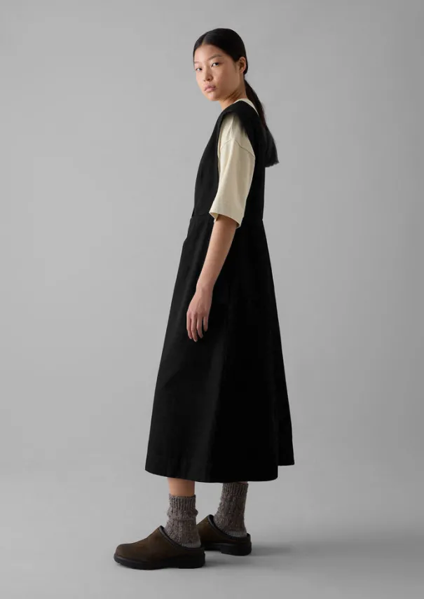 Sale Organic Denim Pinafore Dress Women Denim|Dresses