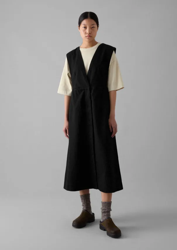 Sale Organic Denim Pinafore Dress Women Denim|Dresses