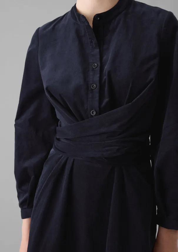 Clearance Organic Needlecord Wrap Dress Women Cord|Dresses