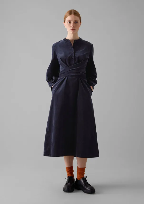Clearance Organic Needlecord Wrap Dress Women Cord|Dresses